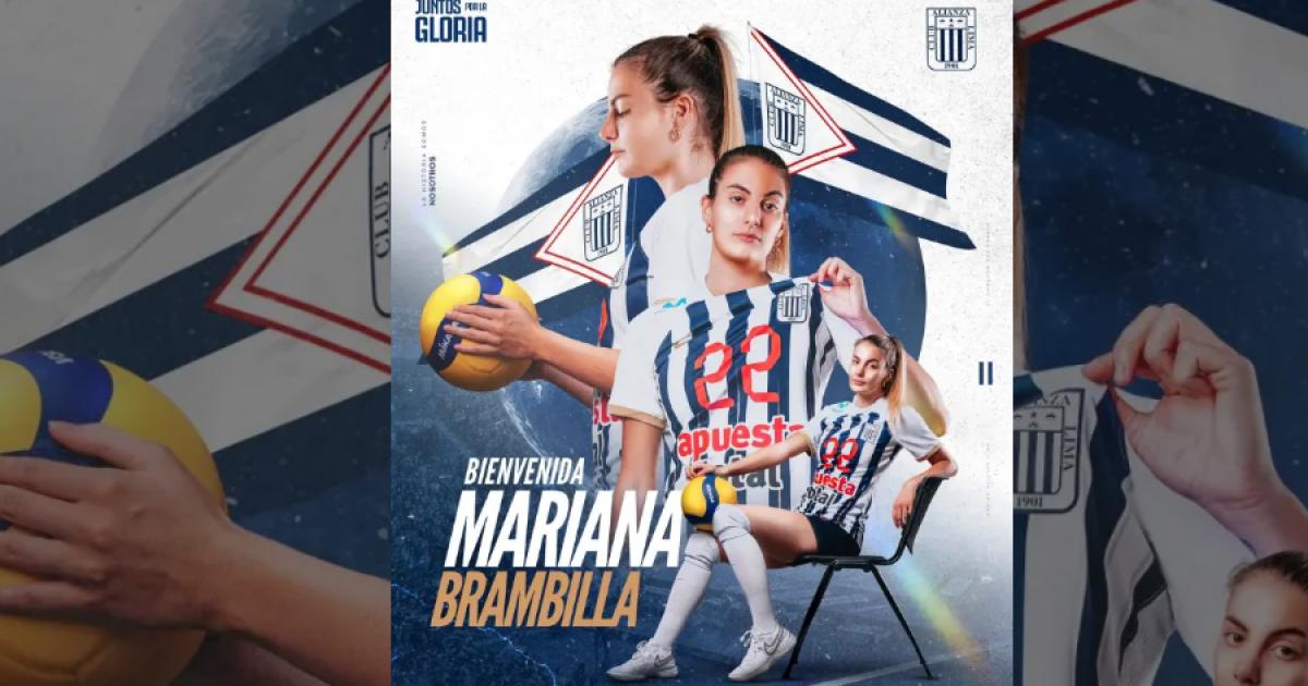 Alianza Lima anunció a Mariana Brambilla para afrontar la LNSV