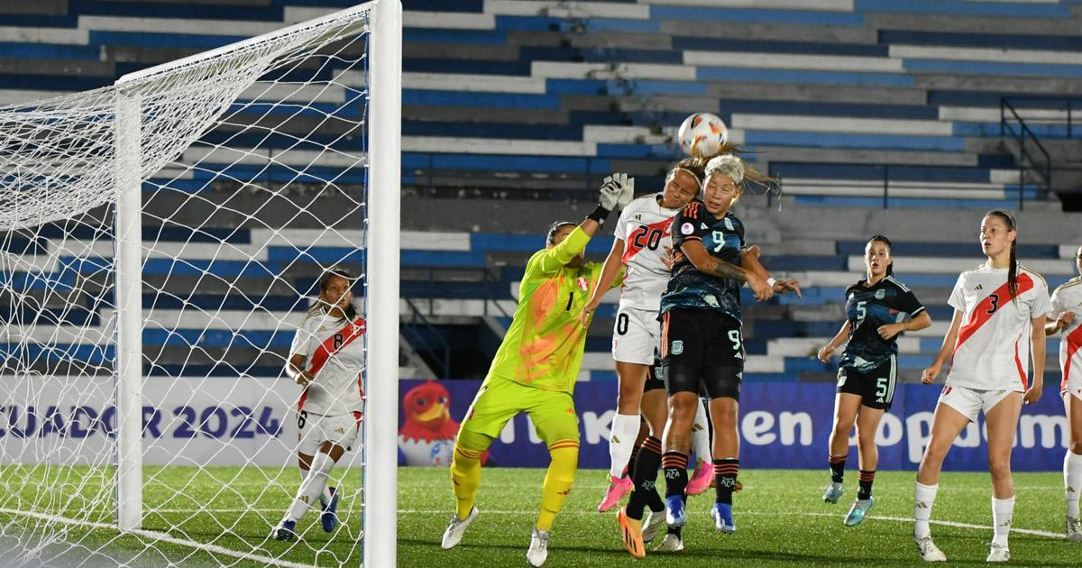 🔴#ENVIVO | Argentina vence 4-0 a Perú por el hexagonal final del Sudamericano Sub-20