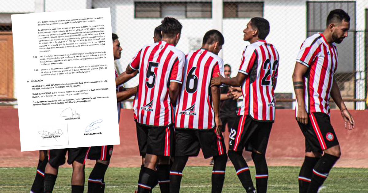 Tribunal de Licencias rechazó pedido de nulidad de Unión Huaral y no podrá jugar la Liga 2