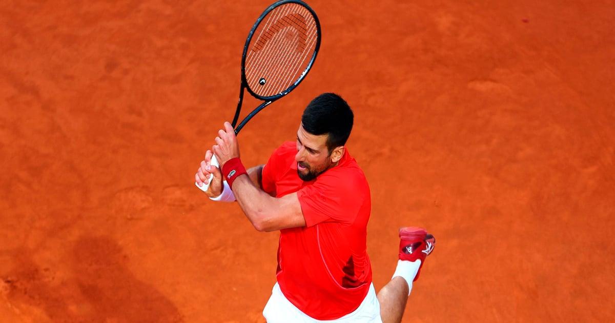 Novak Djokovic se estrenó sin problemas en el Masters 1000 de Roma