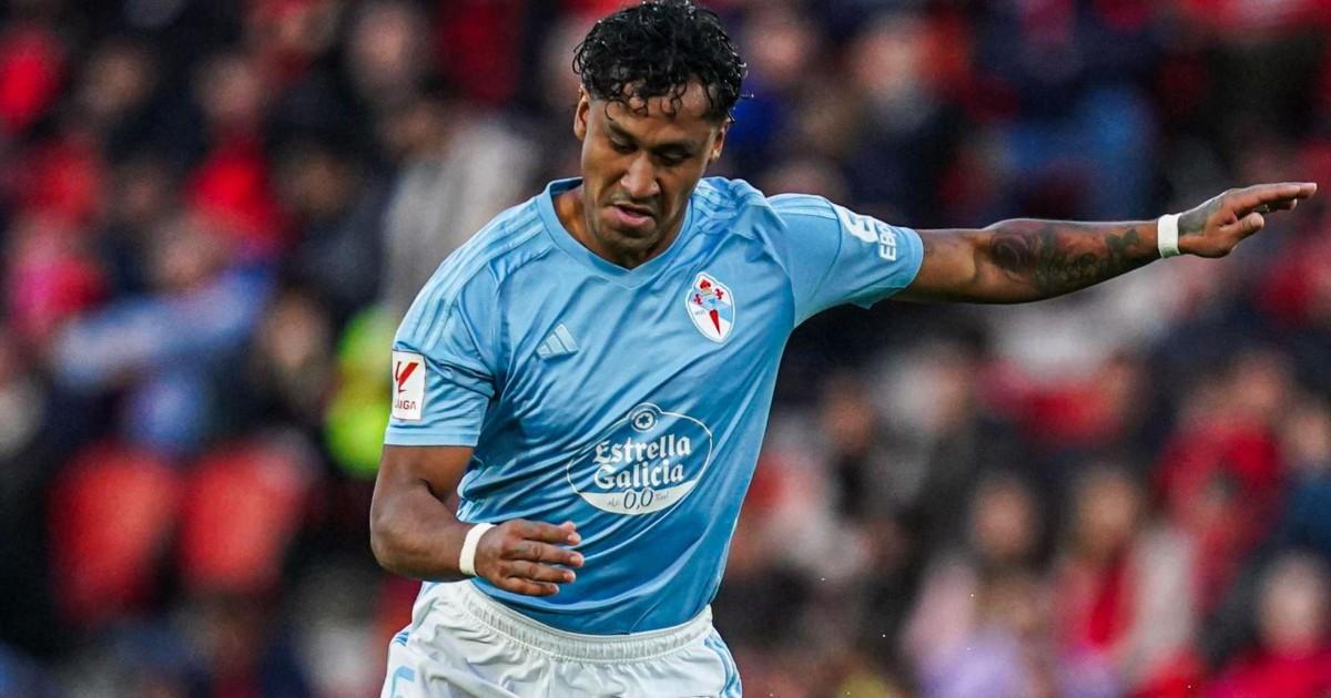 Tapia ingresó en último partido del Celta de la temporada