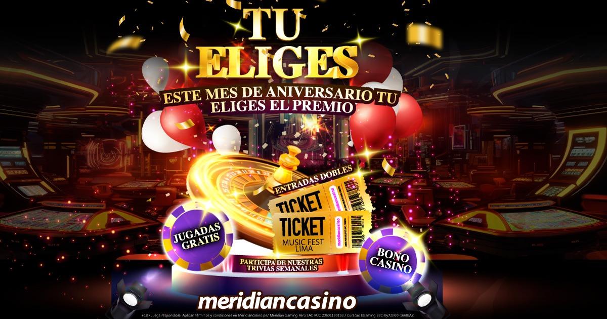 Tú eliges qué ganar en Meridian Casino