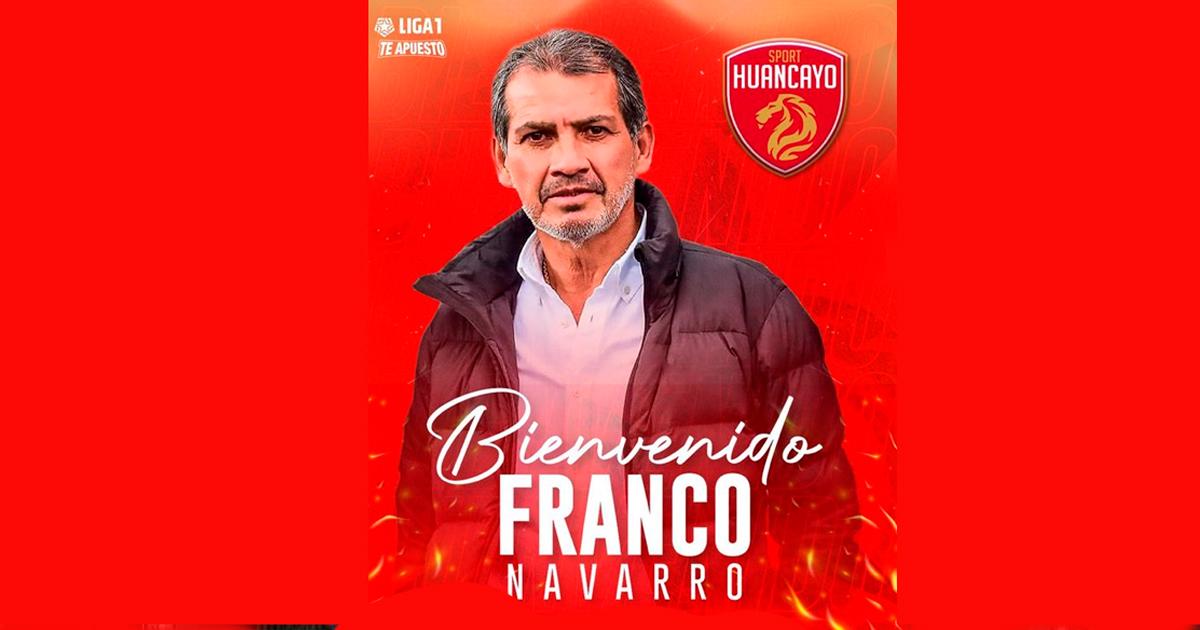 ¡Nuevo desafío! Franco Navarro fue anunciado como nuevo DT de Sport Huancayo