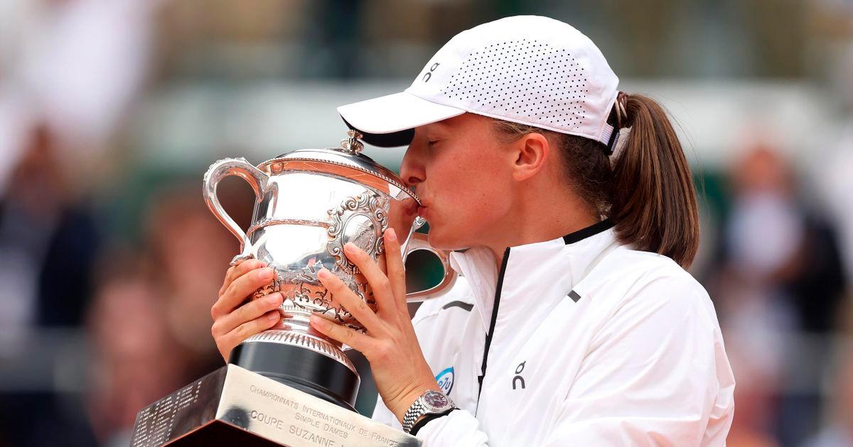 Iga Swiatek venció a la italiana Paolini y se convirtió en tricampeona de Roland Garros