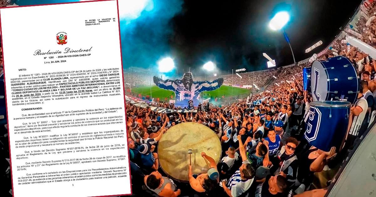 ¡Fiesta en Matute! Autorizaron instrumentos musicales para amistoso Alianza Lima - Bolívar