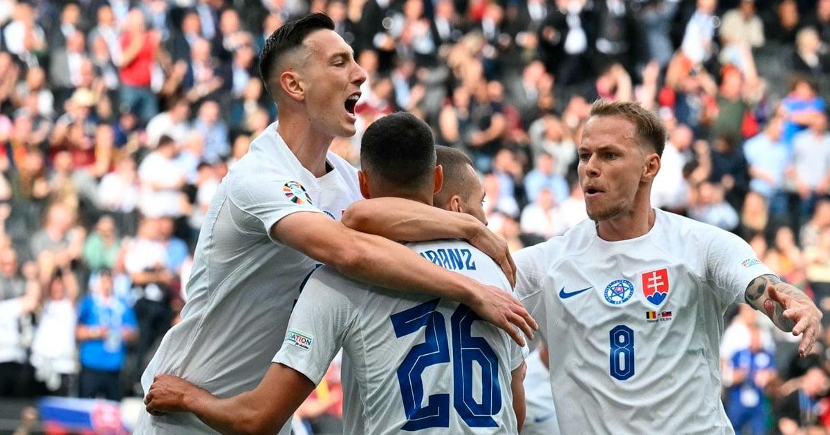 ¡Golpe en la Euro! Eslovaquia venció 1-0 a Bélgica