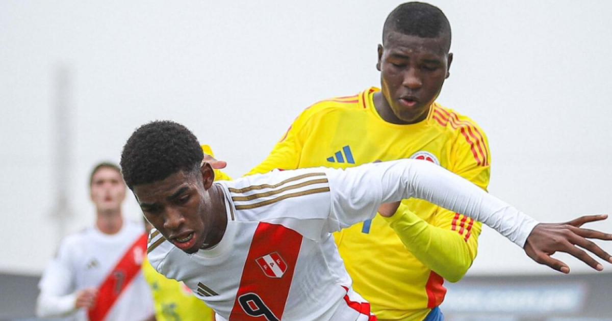 (FOTOS) Selección peruana Sub-20 empató 1-1 con Colombia en partido amistoso