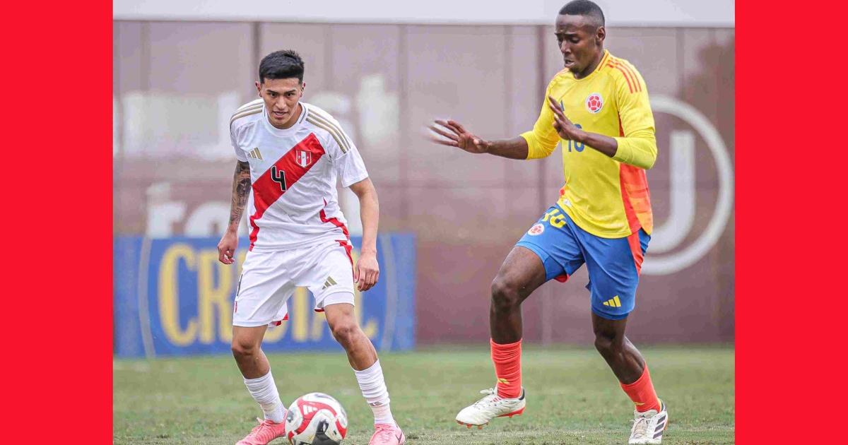 (FOTOS) Selección peruana Sub 20 volvió a igualar 1-1 con Colombia en amistoso