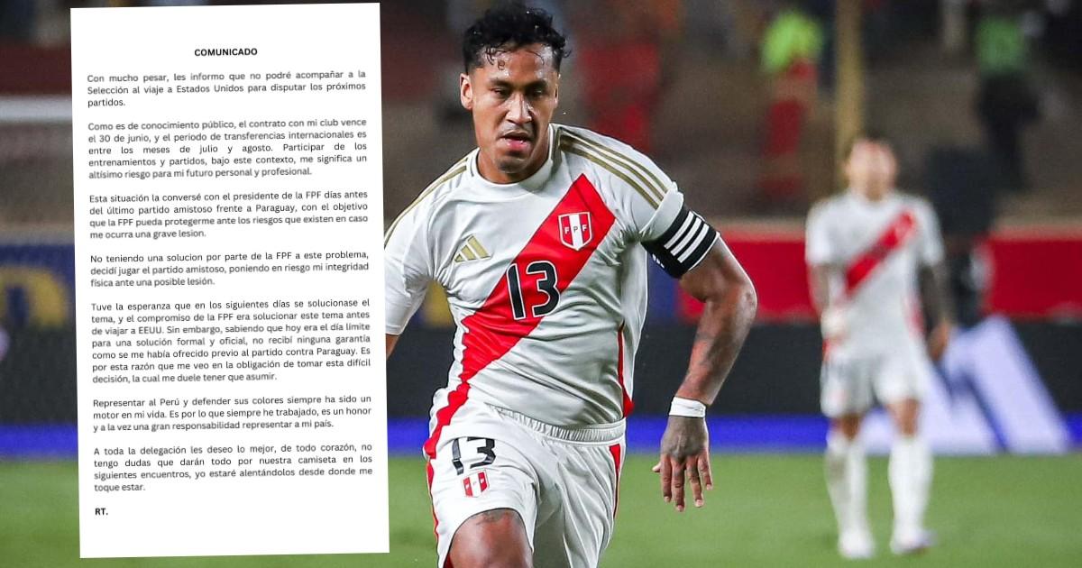 Tapia: "Participar de los entrenamientos y partidos me significa un altísimo riesgo para mi futuro"