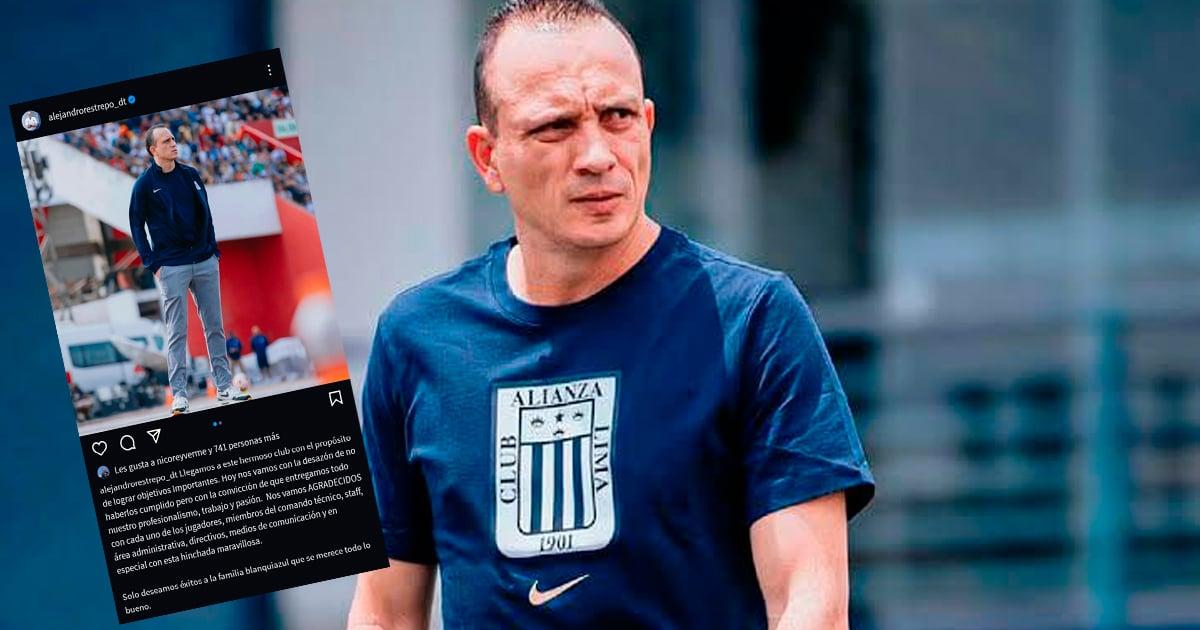 Alejandro Restrepo y su mensaje de despedida de la afición de Alianza Lima