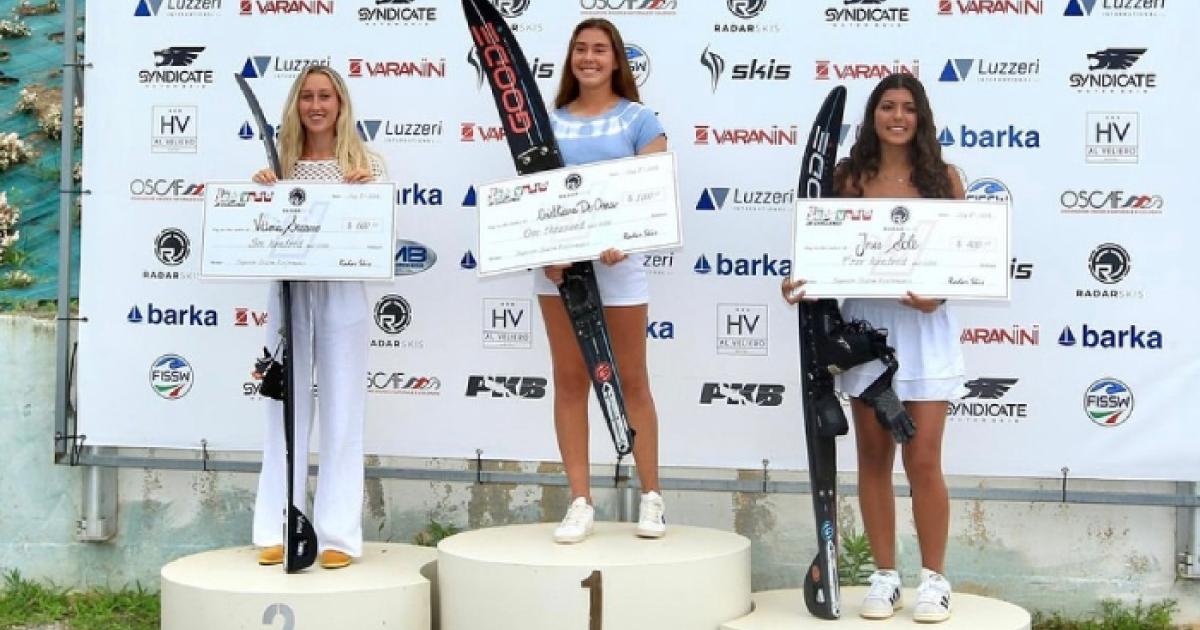 Cristhiana de Osma se llevó el bicampeona en el torneo de esquí acuático en Italia
