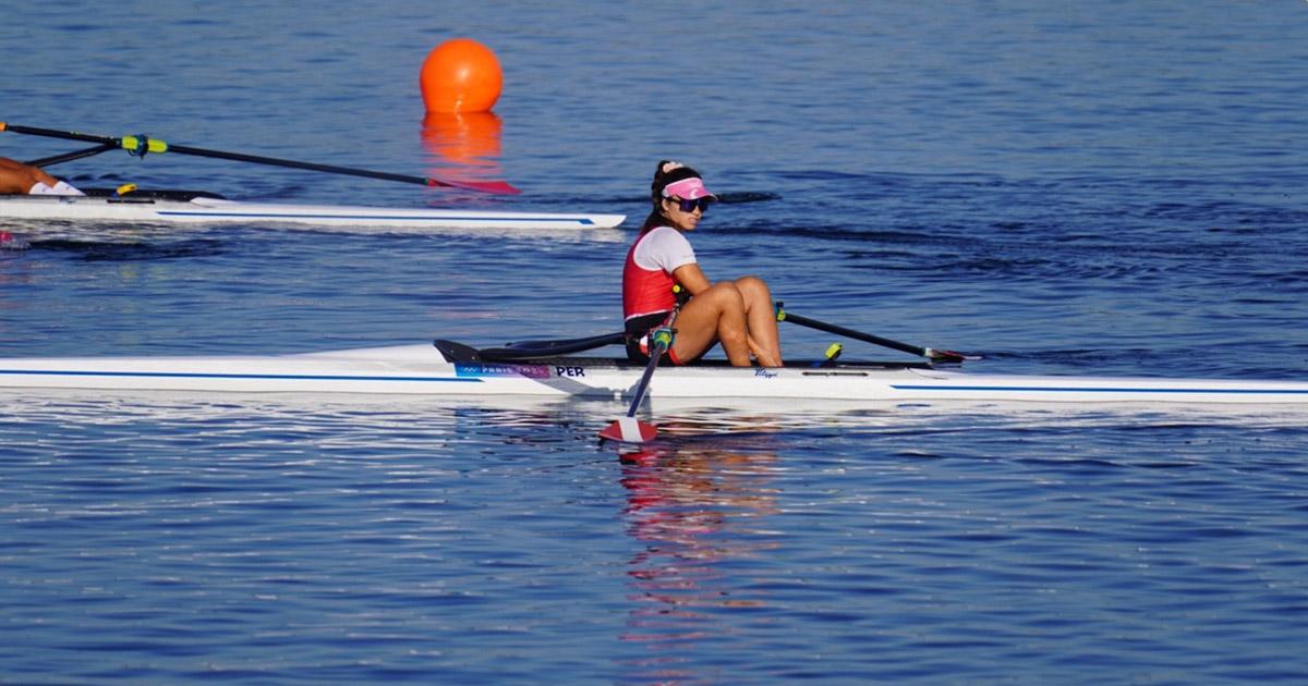 Adriana Sanguineti terminó en el quinto lugar de la semifinal C/D en remo