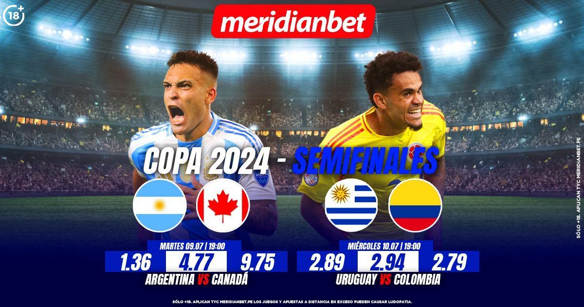 Copa América 2024: ¡Apuesta en las semifinales con Meridianbet!