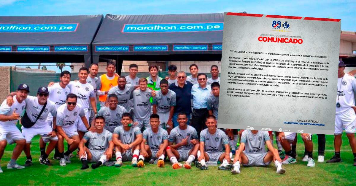 Tribunal de Licencias confirmó suspensión de licencia de Deportivo Municipal