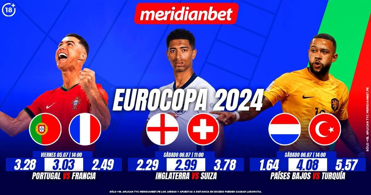 Eurocopa 2024: ¡Apuesta en estos 4tos de final con Meridianbet!