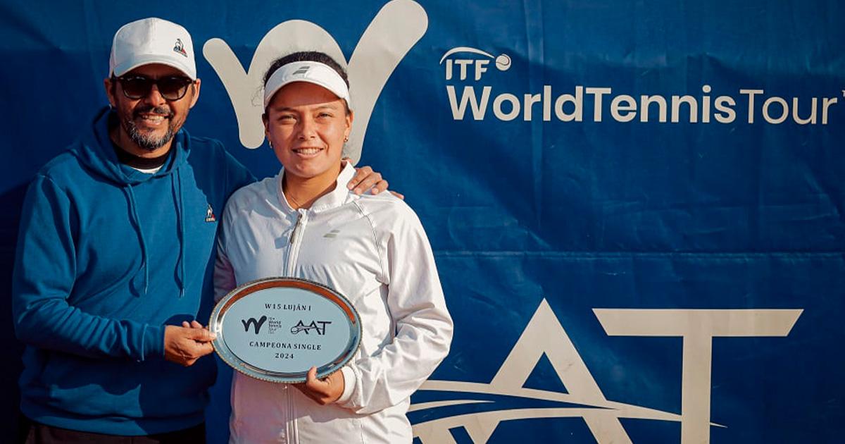 ¡Su primer título! Lucciana Pérez se coronó campeona del W15 Luján