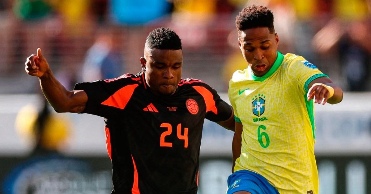 (VIDEO | FOTOS) Colombia se quedó con el grupo tras empatar 1-1 con Brasil