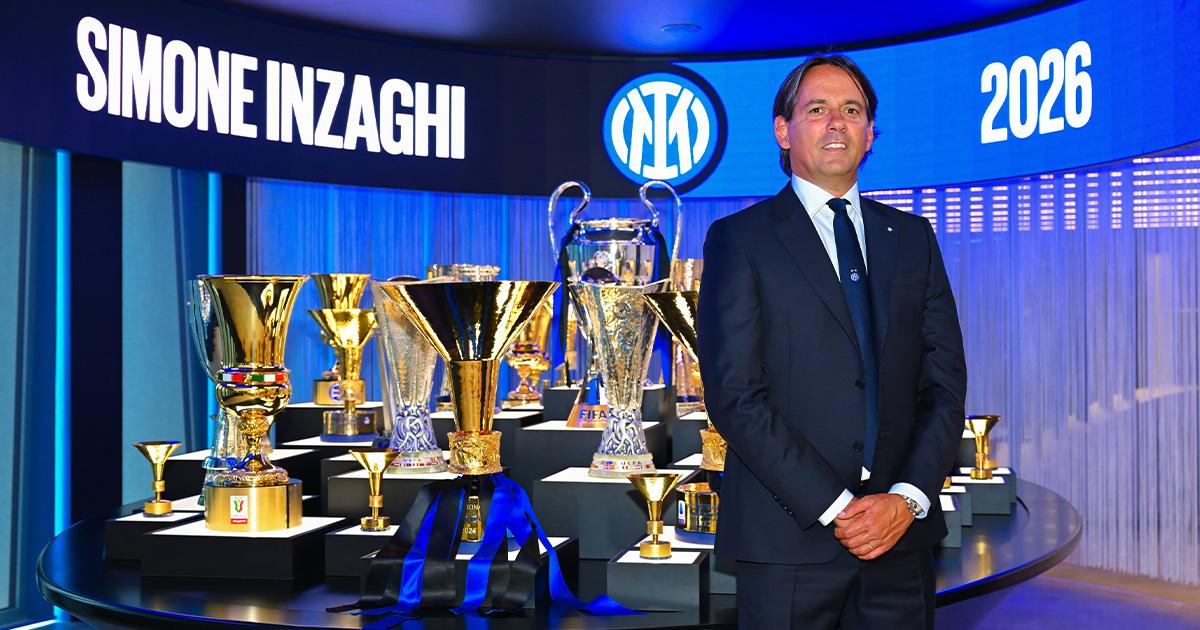 Simone Inzaghi renovó con el Inter Milan hasta el 2026