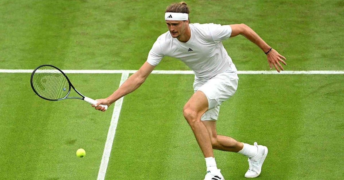 Zverev avanzó a la segunda ronda en Wimbledon
