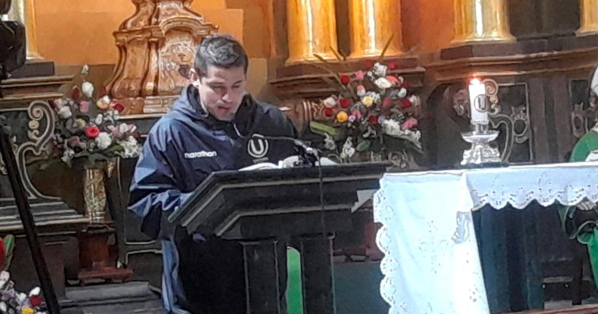 Plantel de Universitario y directivos participaron de misa en Iglesia de las Nazarenas por centenario