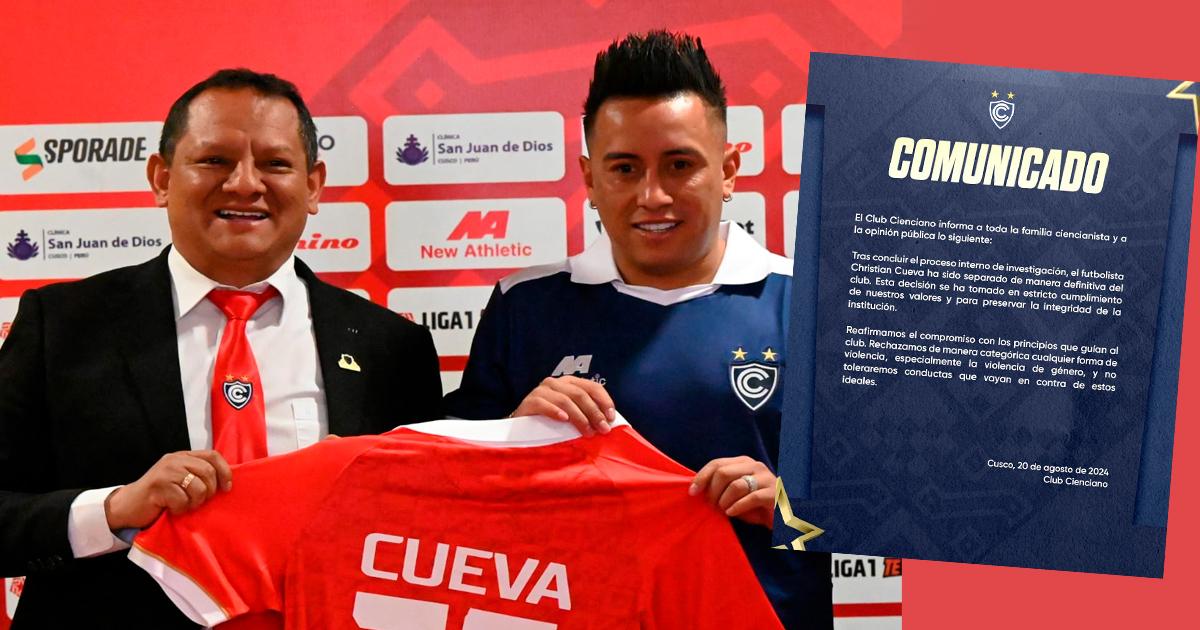 LO ÚLTIMO: Cueva fue separado de manera definitiva de Cienciano