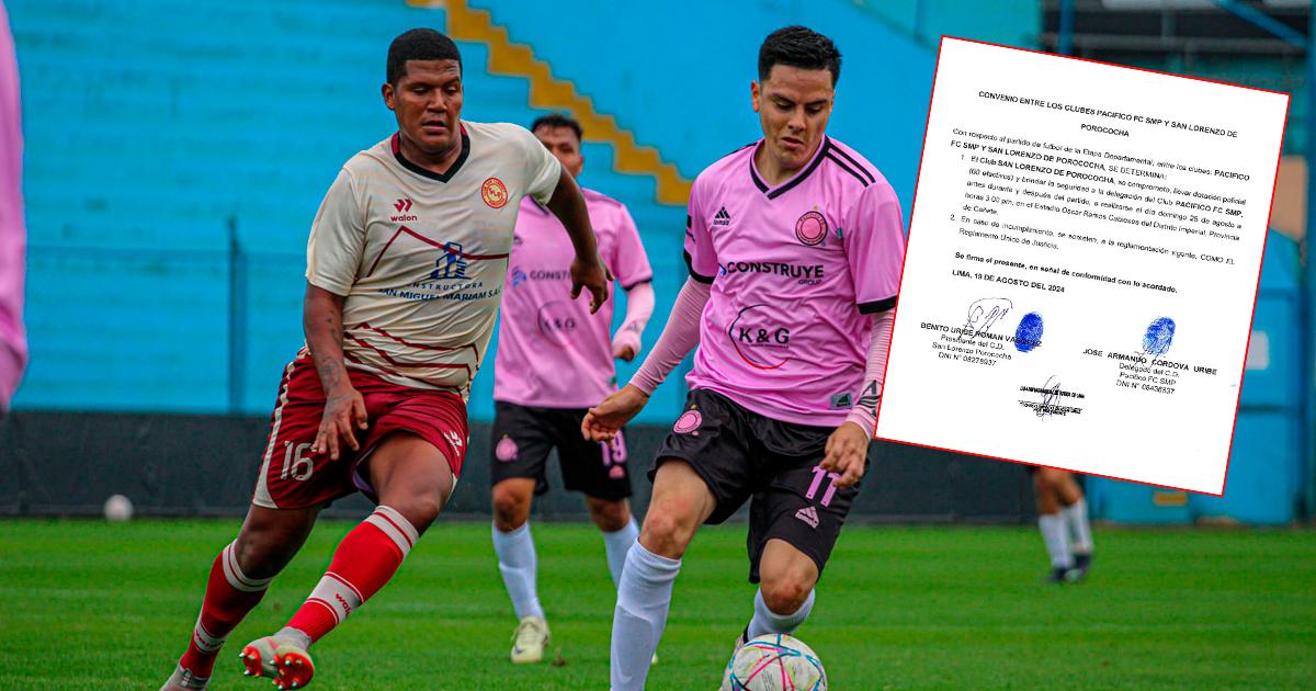 Pacífico FC solicitó garantías para su choque de vuelta ante San Lorenzo de Porococha en Cañete