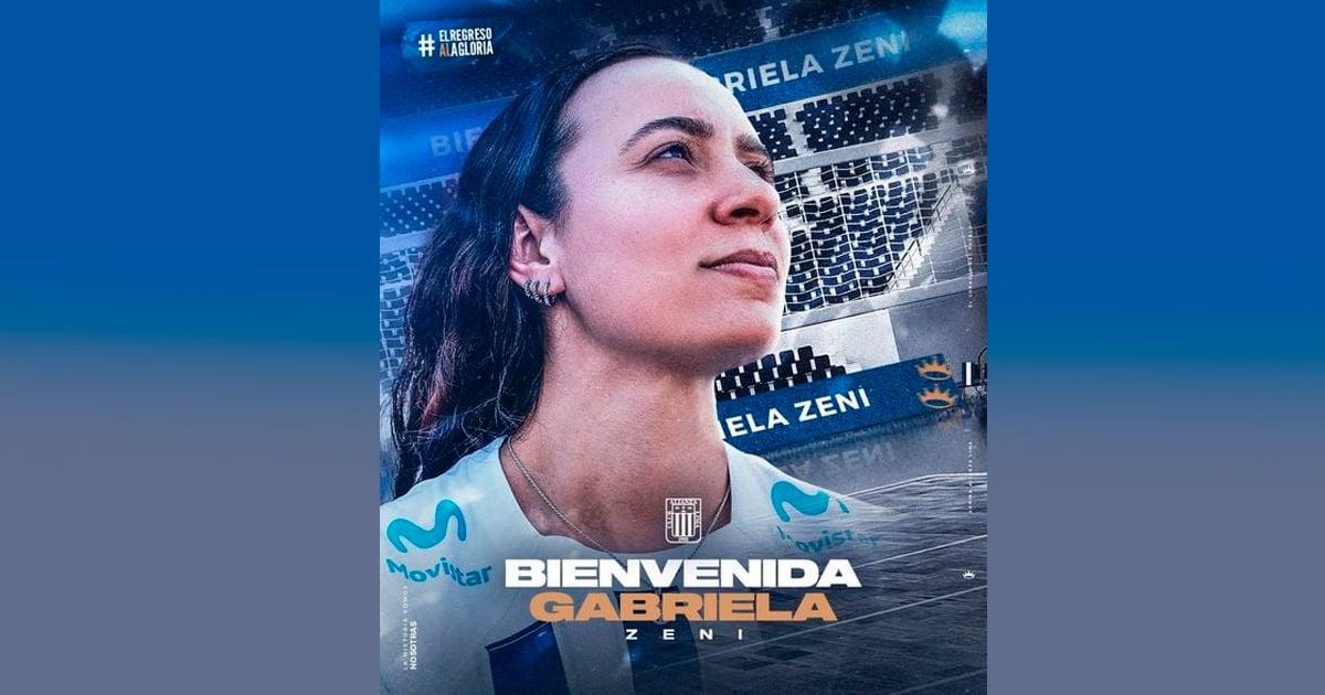 ¡Se sigue armando! Alianza Lima oficializó llegada de armadora brasileña Gabriela Zeni