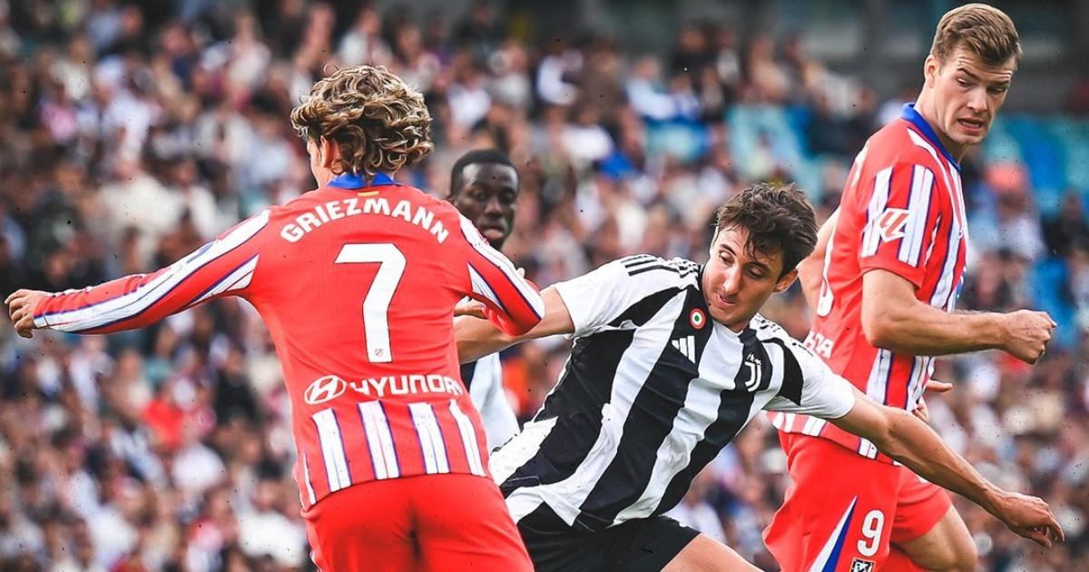 El Atlético de Madrid venció a la Juventus en amistoso