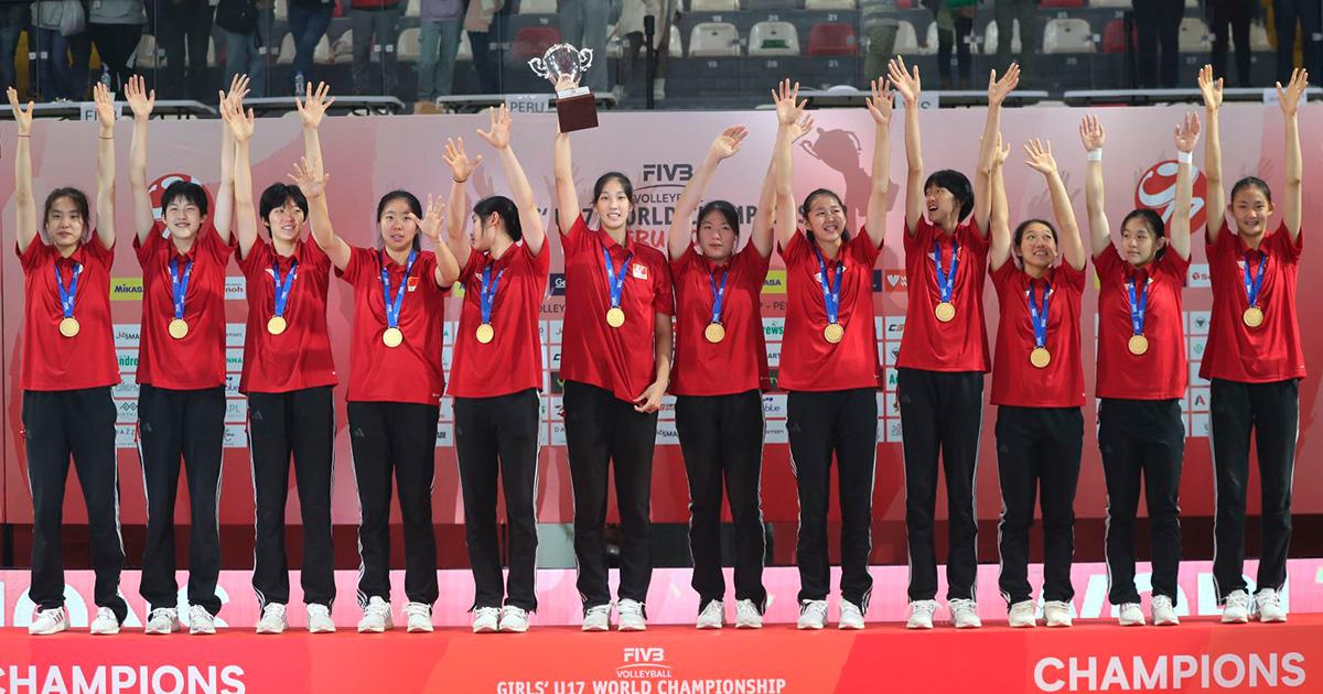 China venció a Japón y se coronó campeón del Mundial de Vóley Sub 17
