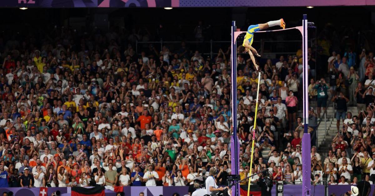  Salto con pértiga: Sueco Duplantis impuso nuevo récord mundial en París 2024