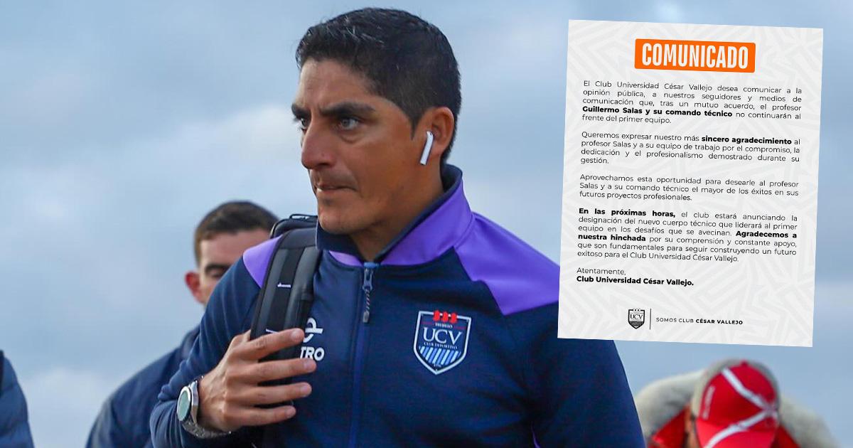 Ya es oficial: César Vallejo anunció la salida de Guillermo Salas