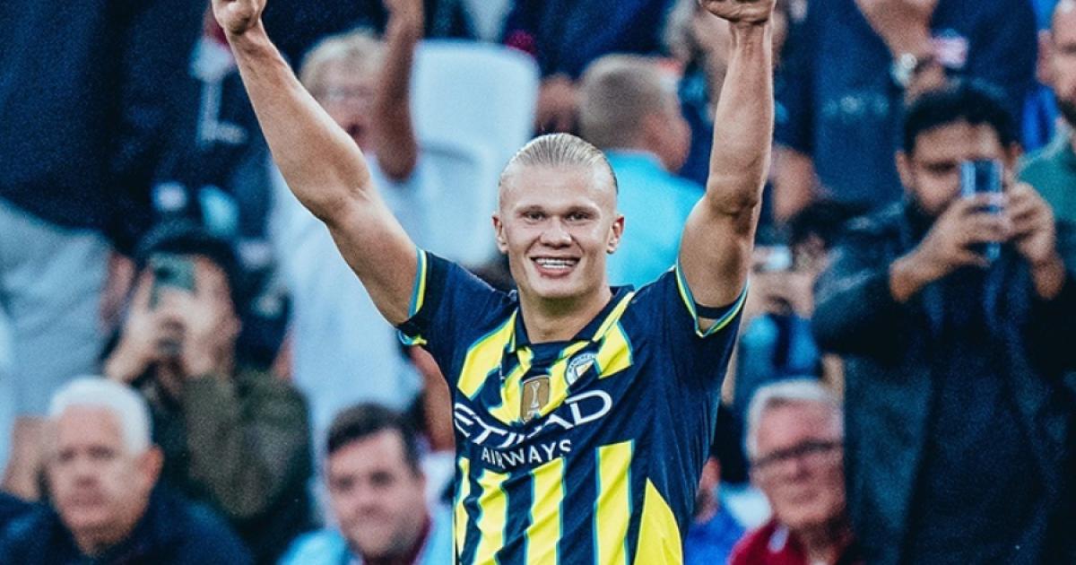 Con hack-trick de Haaland, Manchester City derrotó a West Ham y es líder de la Premier League