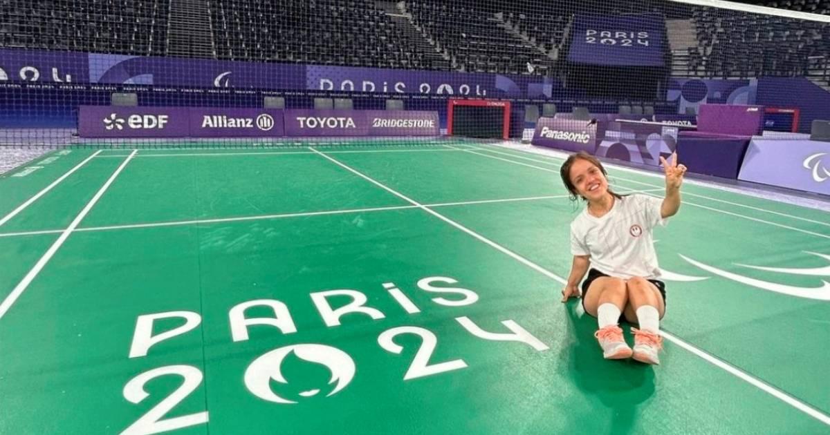 Póveda logró su primer triunfo en parabádminton en París 2024