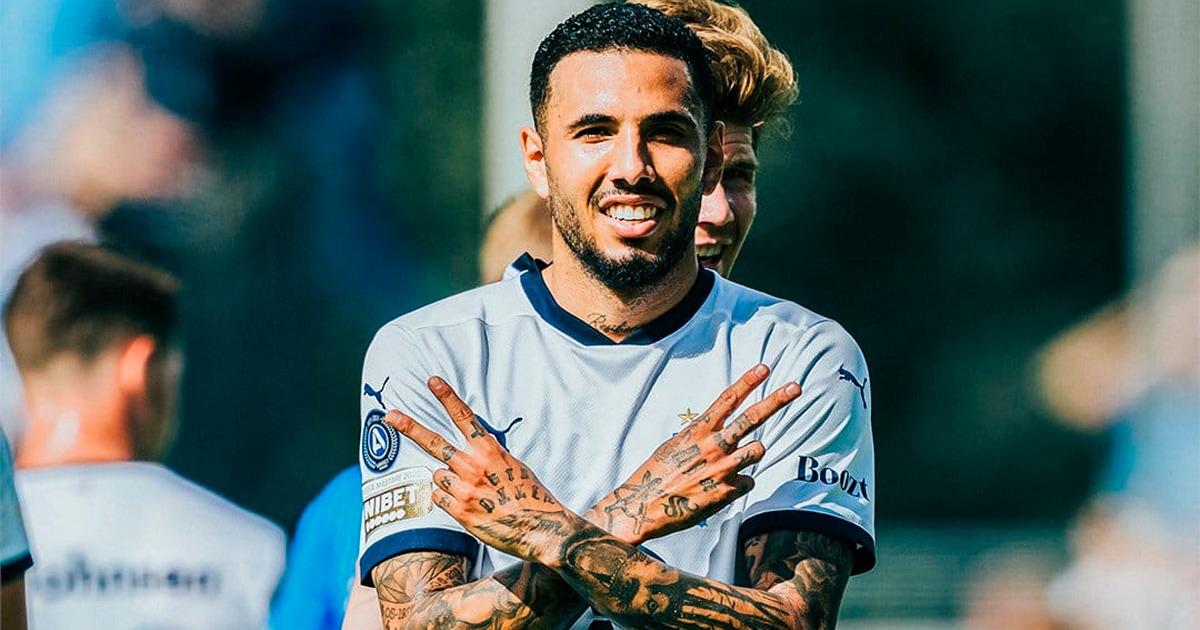 (VIDEO) Con golazo de Sergio Peña, Malmö venció al Halmstad en liga sueca