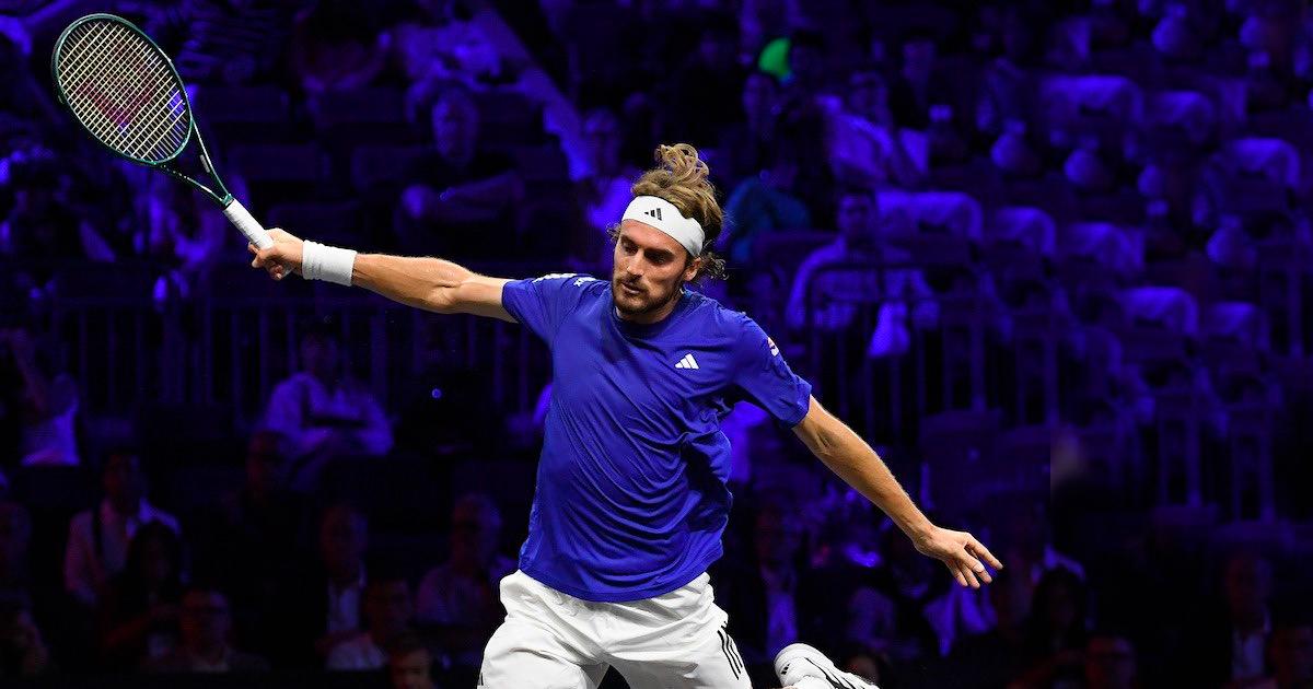 Stéfanos Tsitsipas le dio el primer punto a Europa en la Laver Cup