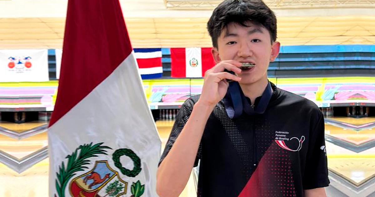 ¡Arriba Perú! Adrián Tokashiki logró medalla de oro en Panamericano Juvenil de bowling en Guatemala