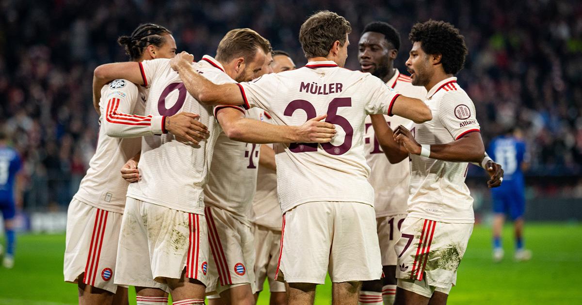 (VIDEO) ¡Canasta llena! Bayern Múnich goleó 9-2 a Dinamo Zagreb en la Champions League