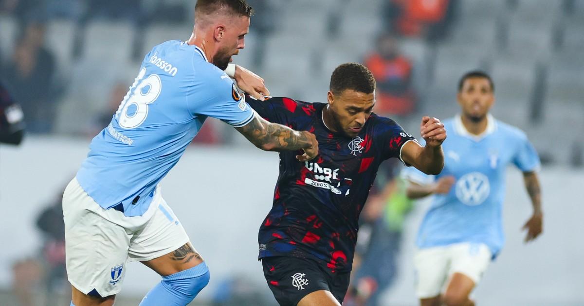 Peña fue titular en derrota del Malmö en la Europa League