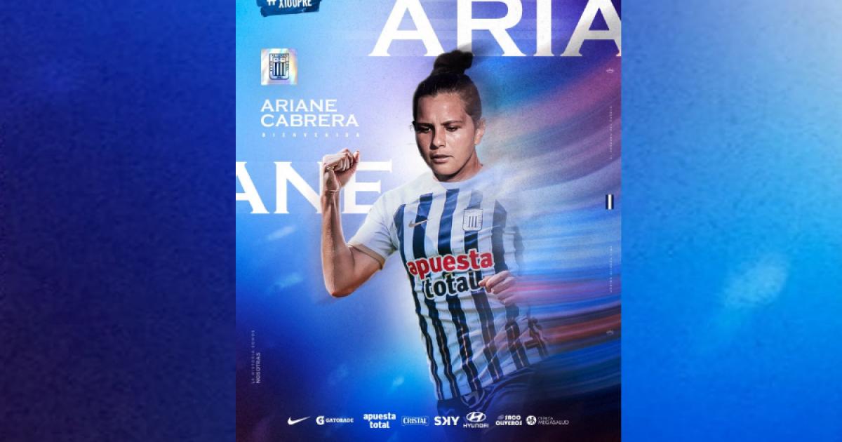 Alianza Lima presentó a la brasileña Ariane Cabrera para disputar la Copa Libertadores
