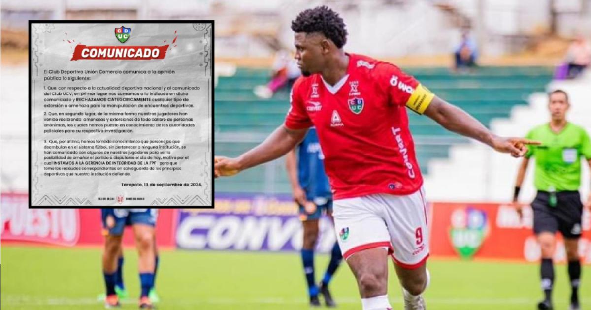 U. Comercio denuncia extorciones a jugadores moyobambinos ad portas del duelo ante Vallejo 