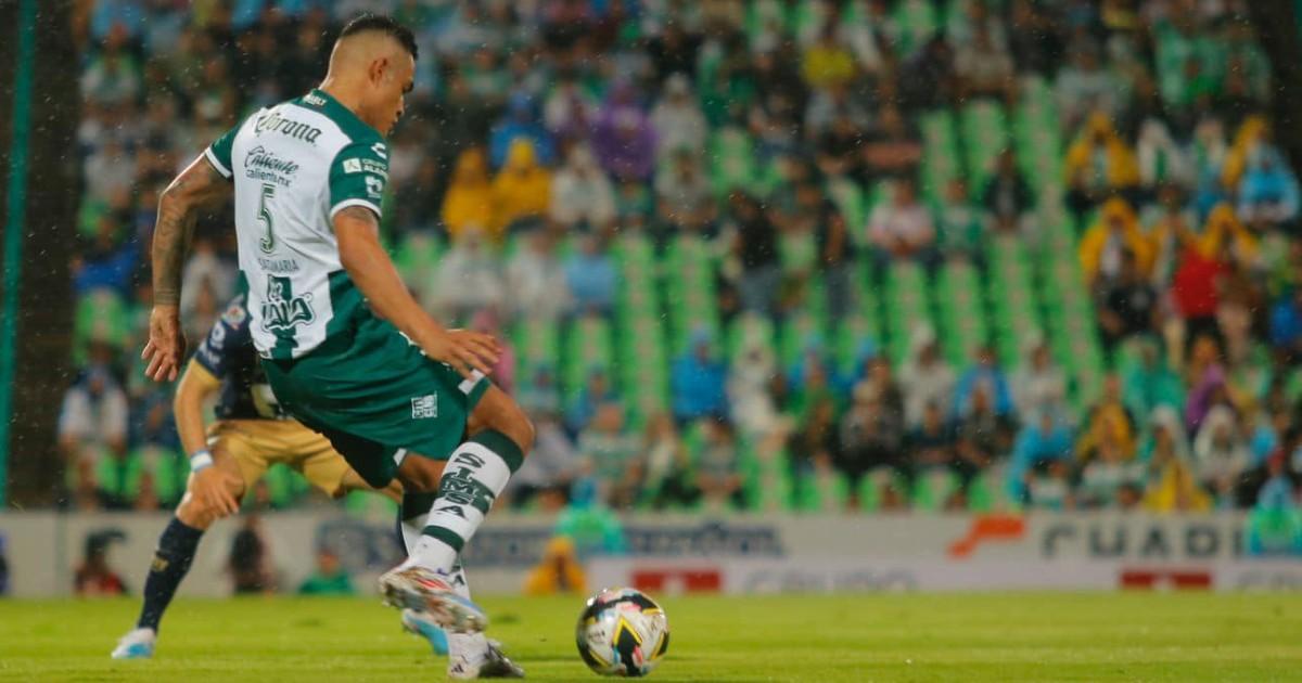 Con Santamaría y Aquino, Santos Laguna perdió de local