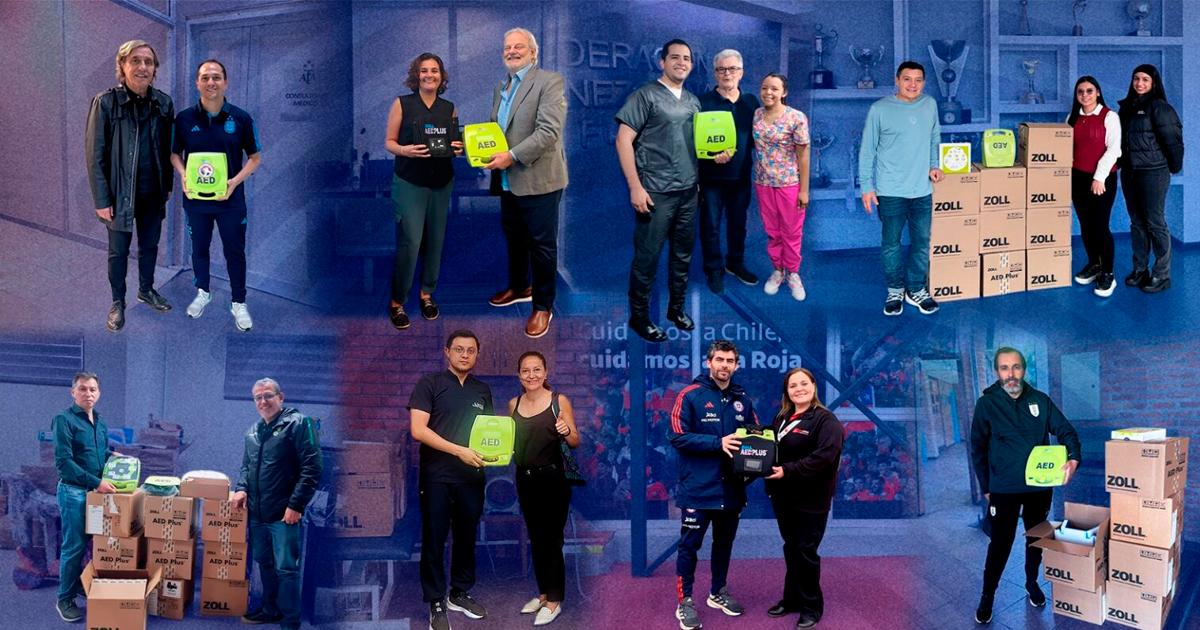 Conmebol entregó desfibriladores externos automáticos a todas sus asociaciones miembros