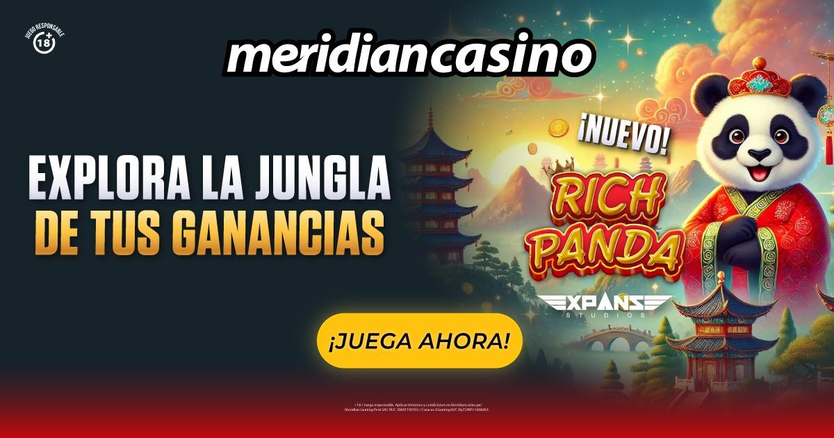 Meridian casino te hará ganar con rich panda, el nuevo juego de expanse
