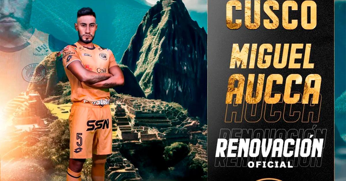 Cusco FC anunció la renovación de Miguel Aucca