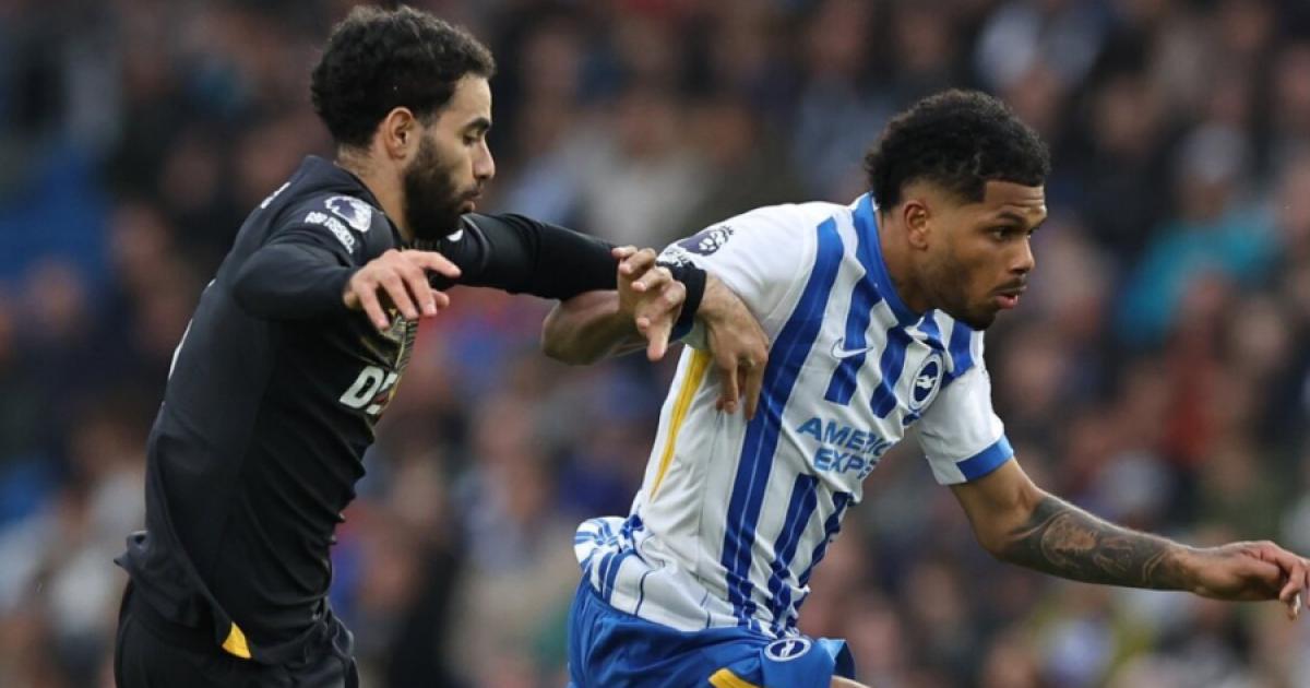 Brighton empató 2-2 con Wolves y cortó una buena racha en la Premier League