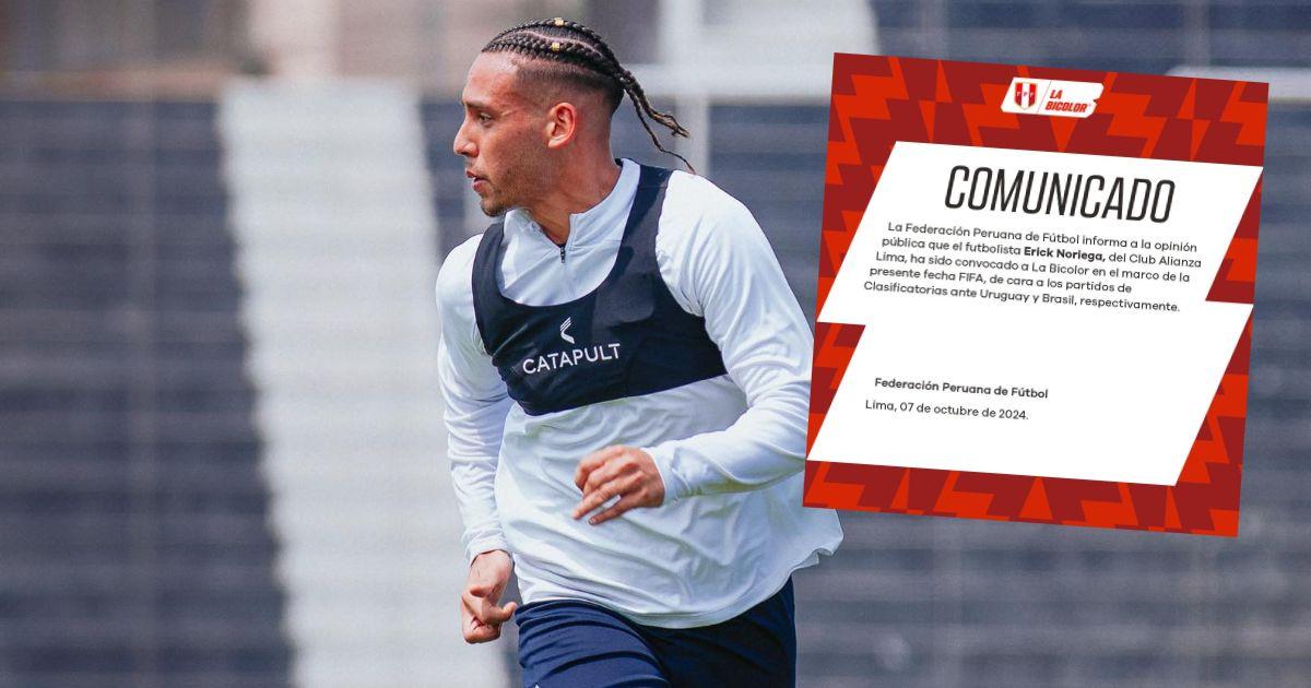 Erick Noriega fue convocado a la selección peruana