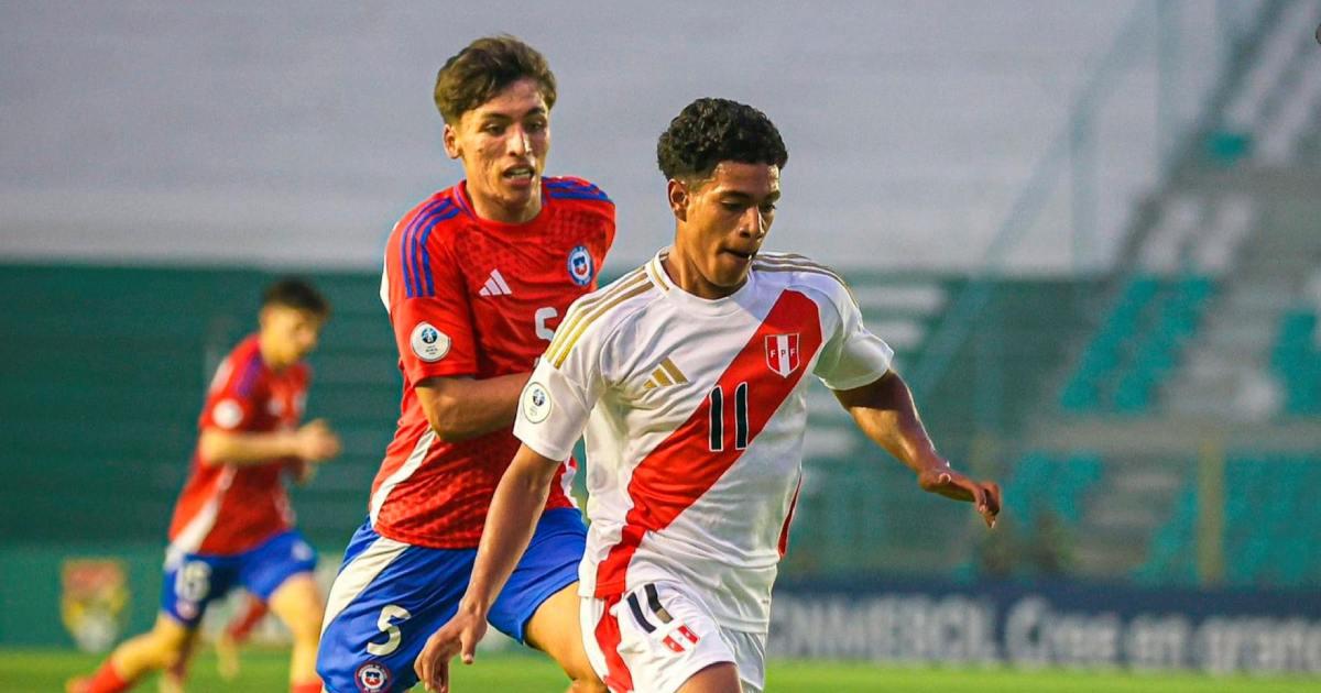 ¡Nueva caída! Perú cayó ante Chile por Sudamericano Sub 15