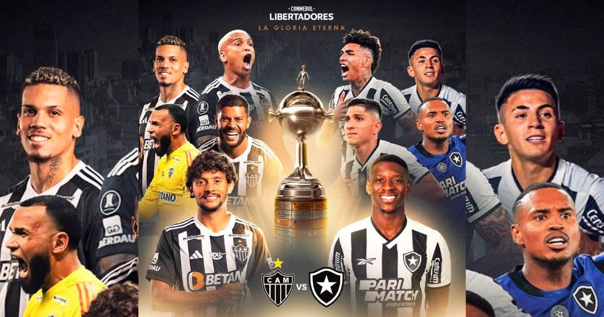 Atlético Mineiro y Botafogo jugarán la final de la Copa Libertadores en Buenos Aires
