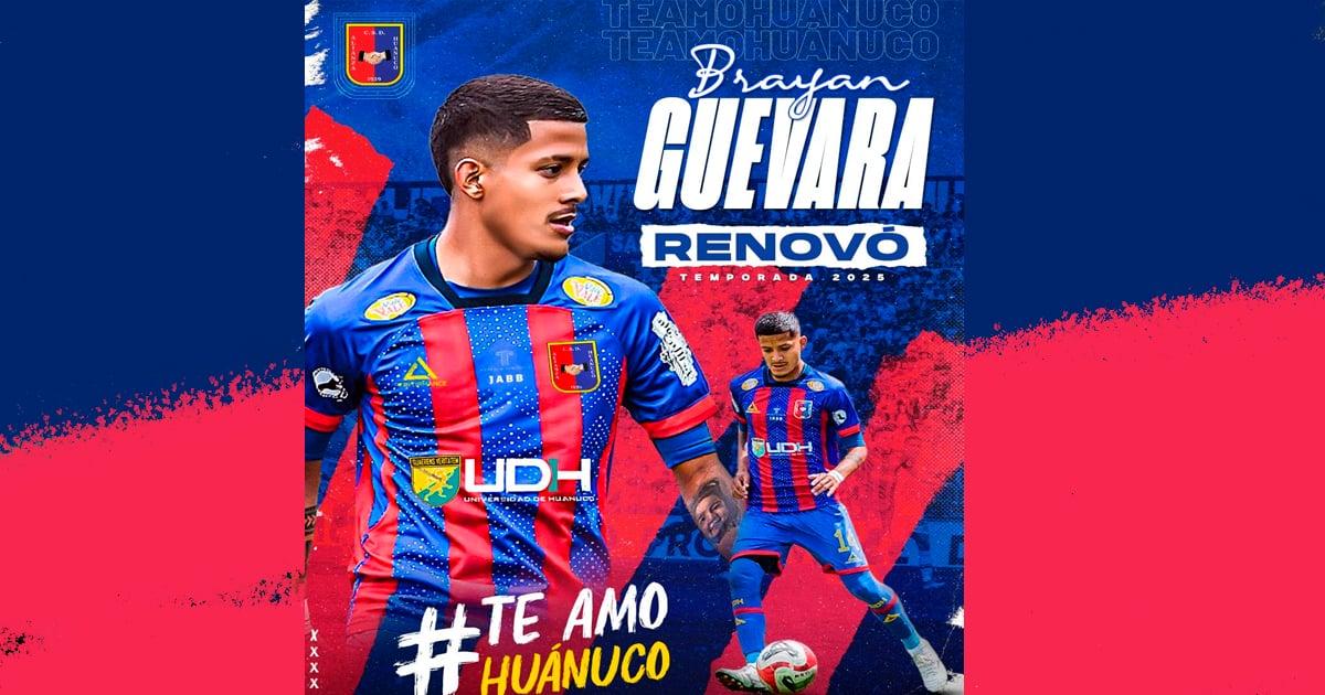 ¡Uno más se queda en Huánuco! Brayan Guevara renovó con Alianza UDH