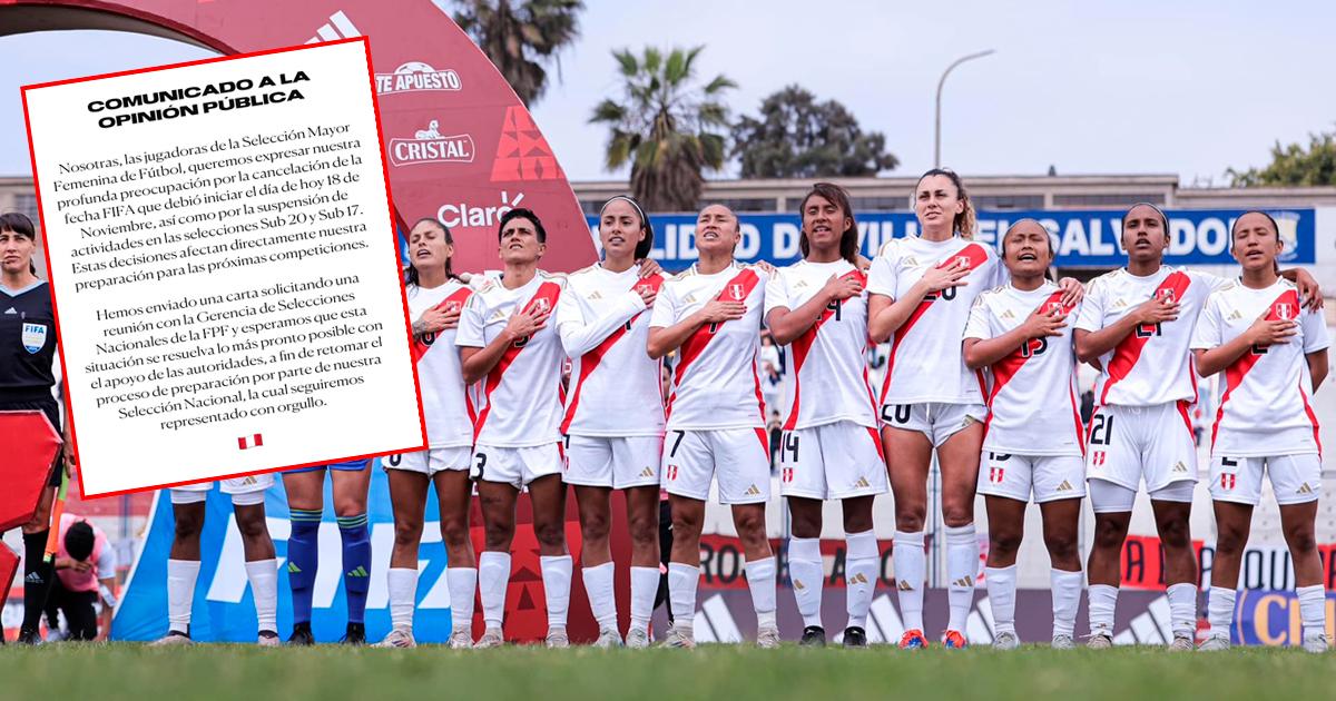 Selección femenina de fútbol y su protesta por suspesión de actividades en fecha Fifa